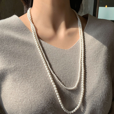 NO.X51613
特征:穿珠链, 多层链
标签:珍珠 珠子 双层 长款
