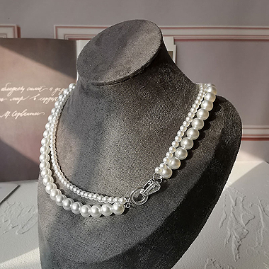 OKBA60381百搭复古简约白色玻璃珍珠项链
特征:
标签: