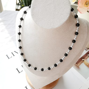 OKBA60469百搭时尚简约黑色珠珠撞色颈链
特征:珠仔链, 单层链, 平面/立体几何图形, 其他形状
标签:圆形 珠珠 
