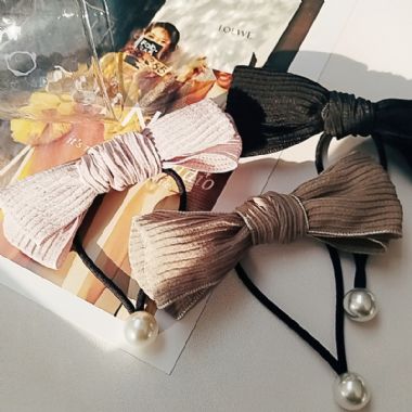OKBA59173双层条纹肌理感蝴蝶结低调奢华皮筋发绳
标签:仿珍珠  布艺