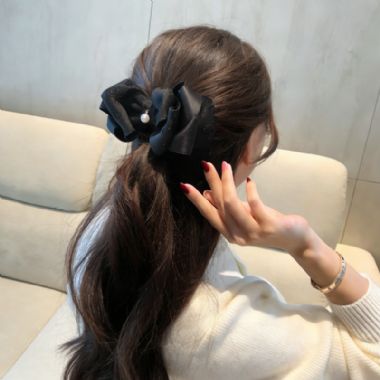 2026韩国饰品图片:OKBA59132立体感十足韩国扭扭多层少女感蝴蝶结玫瑰花花纹