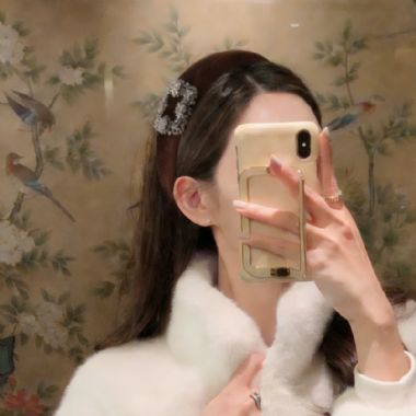 2026韩国饰品图片:OKBA59174天鹅绒高颅顶瘦脸小脸效果钻钻发箍