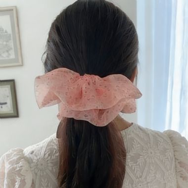 OKBA59516雪纱半透裙摆氛围感温柔低马尾大肠发圈
标签:发圈发绳||国风、新中式  布艺